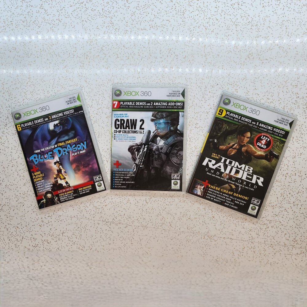 XBox 360 Playable Demo Disc 3 Pack